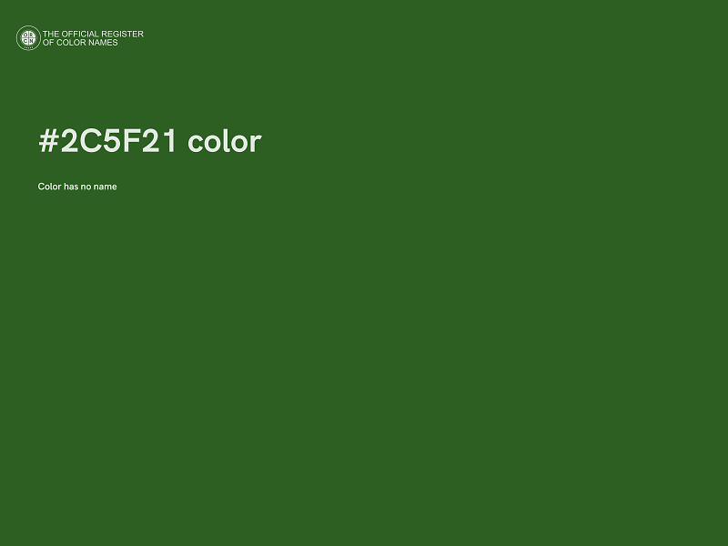 #2C5F21 color image