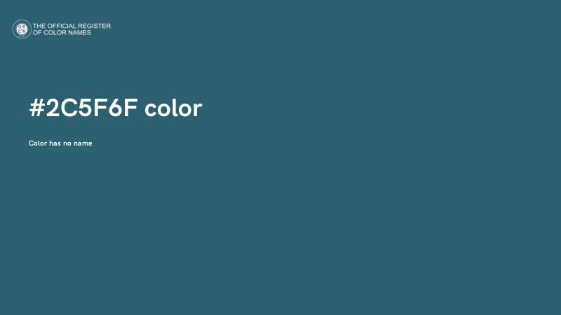 #2C5F6F color image