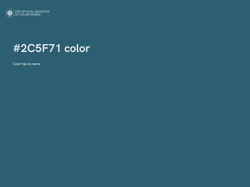 #2C5F71 color image