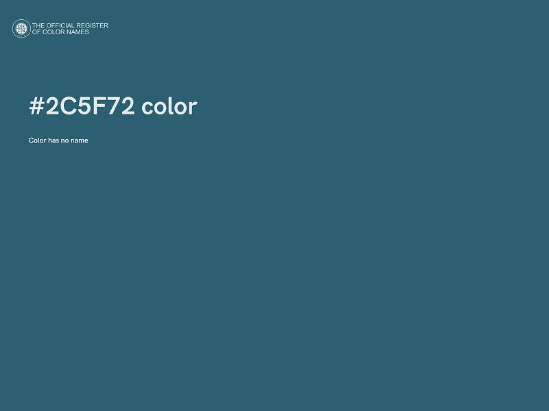 #2C5F72 color image