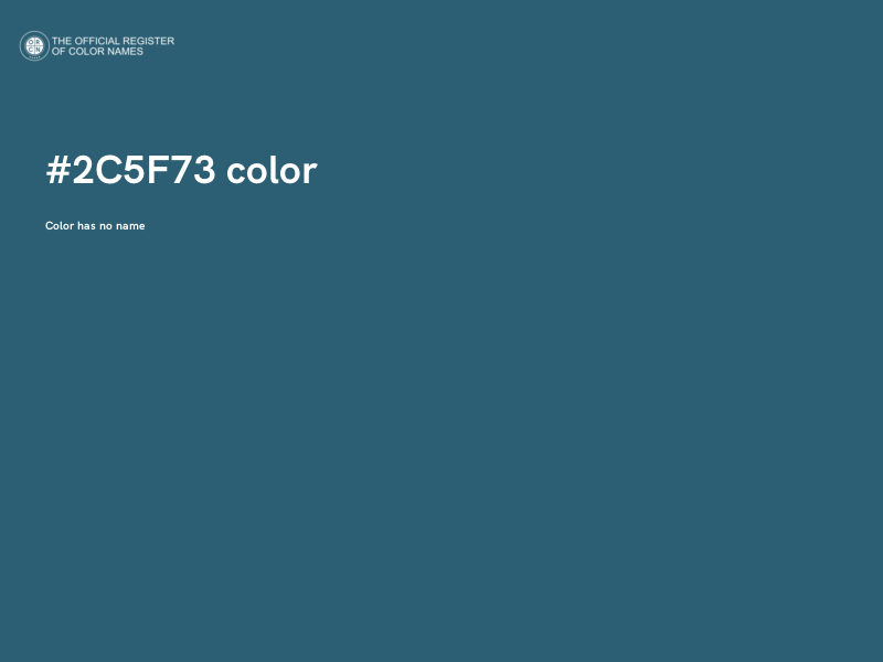#2C5F73 color image