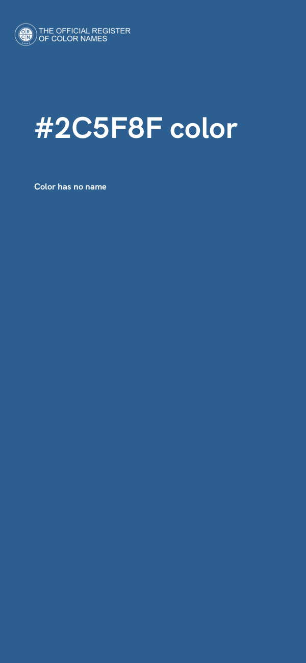 #2C5F8F color image