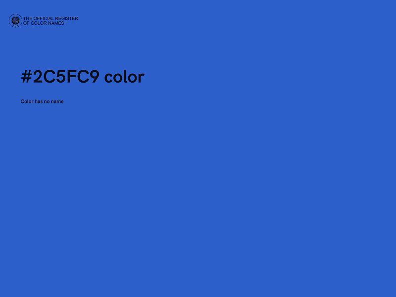 #2C5FC9 color image