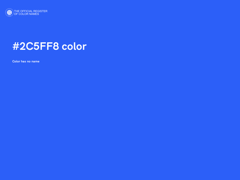 #2C5FF8 color image