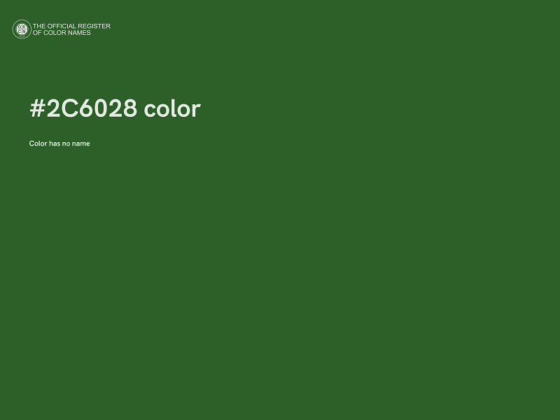 #2C6028 color image