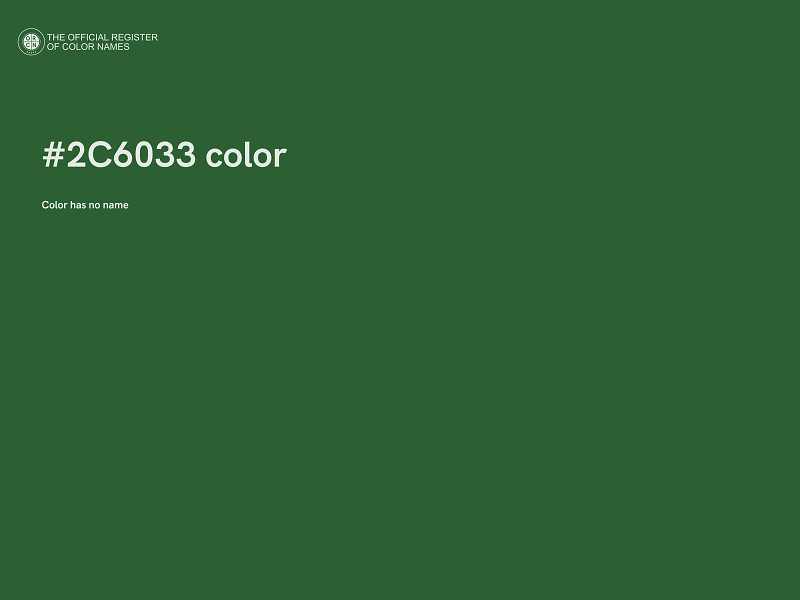 #2C6033 color image