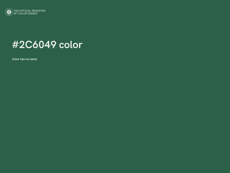 #2C6049 color image