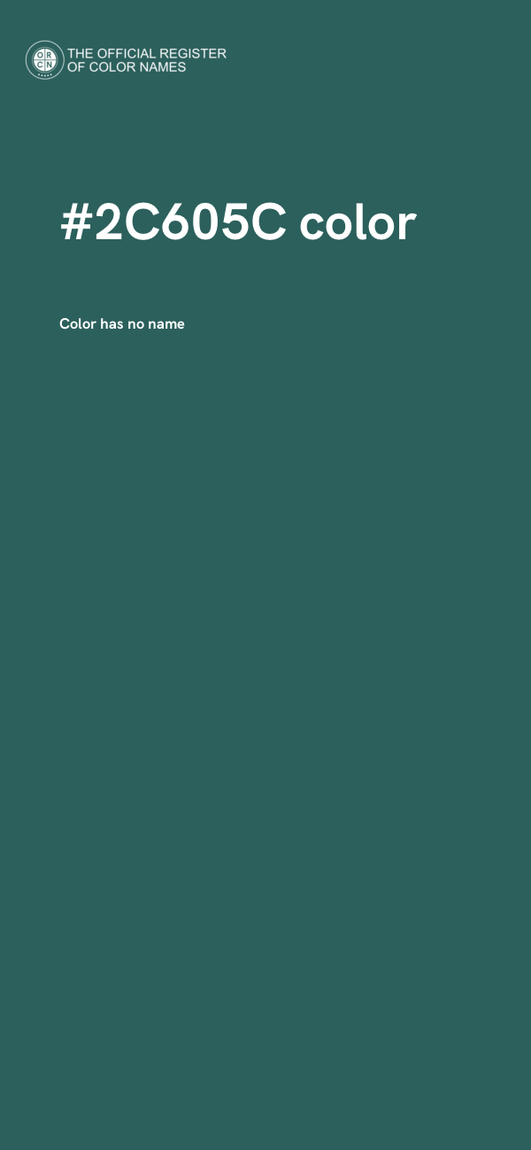 #2C605C color image