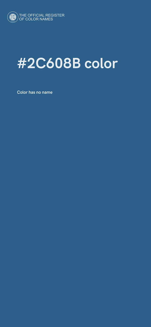#2C608B color image