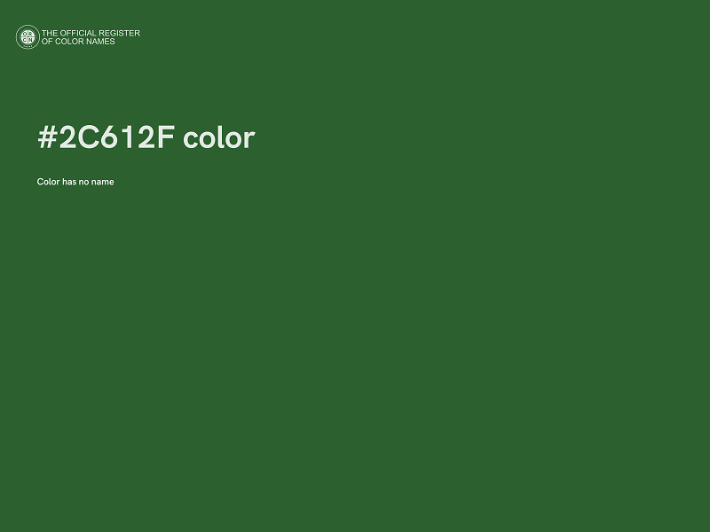 #2C612F color image