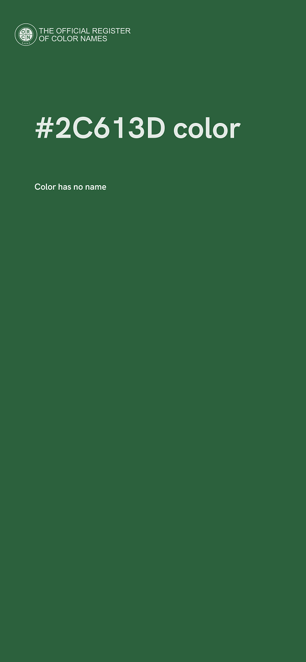 #2C613D color image