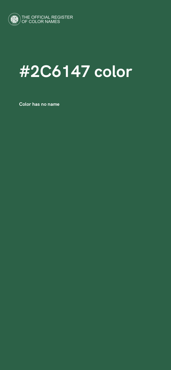 #2C6147 color image