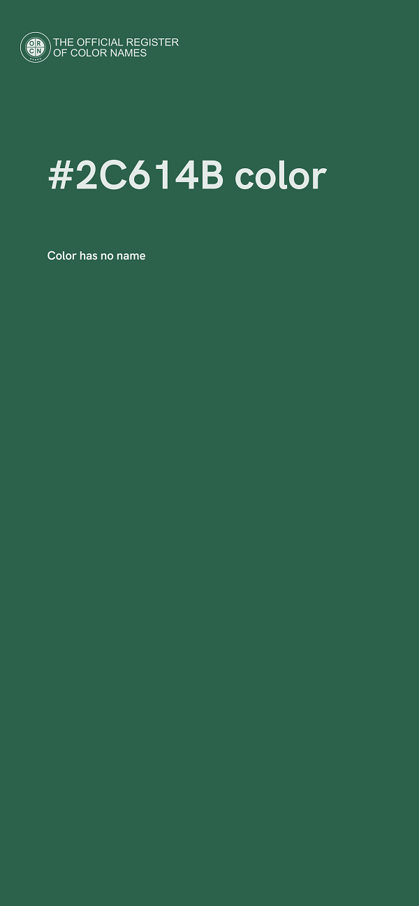 #2C614B color image