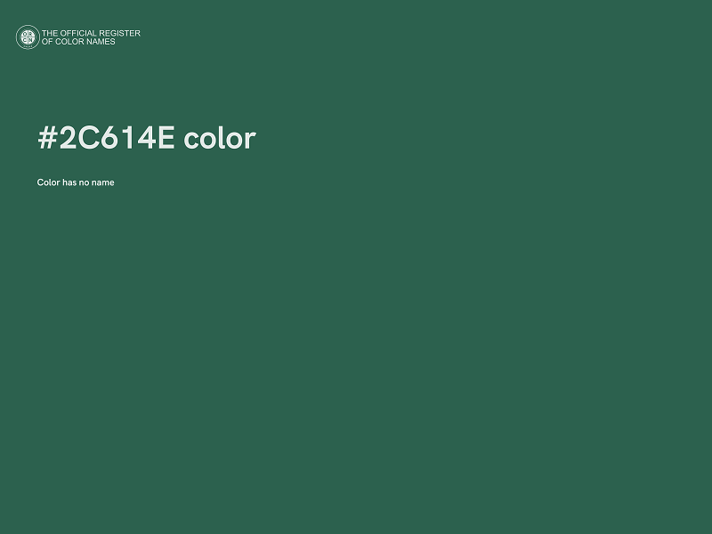 #2C614E color image