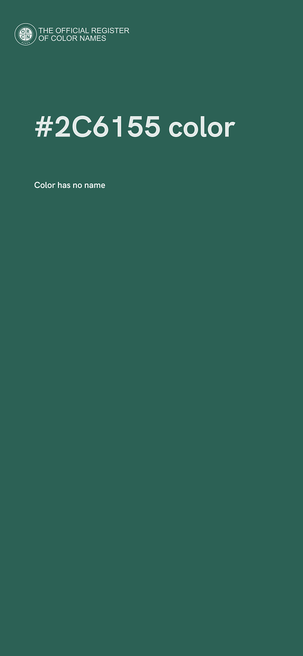 #2C6155 color image