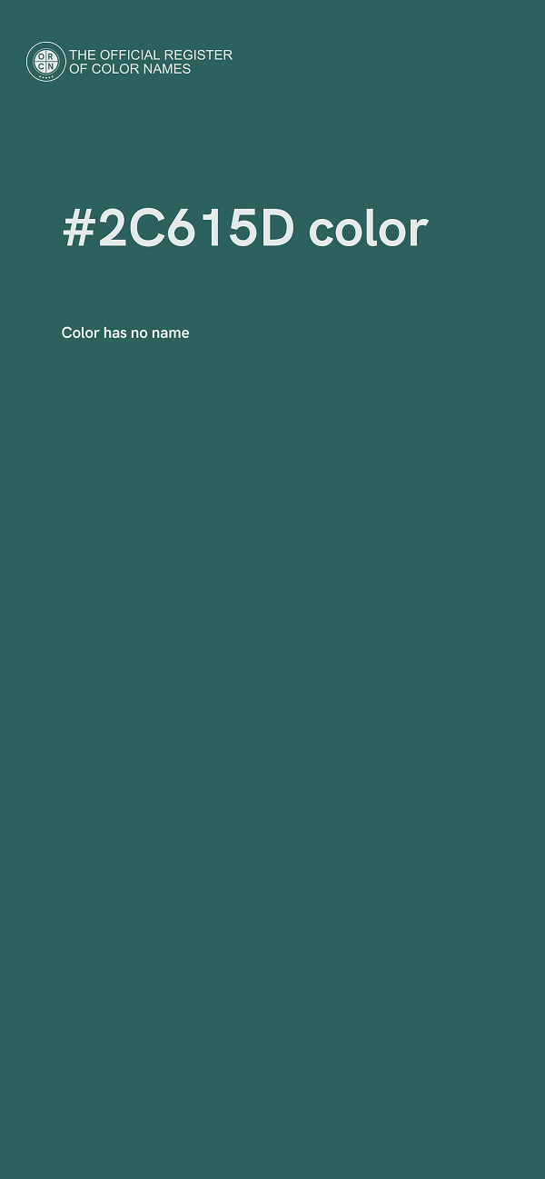 #2C615D color image