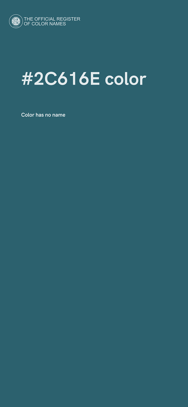 #2C616E color image