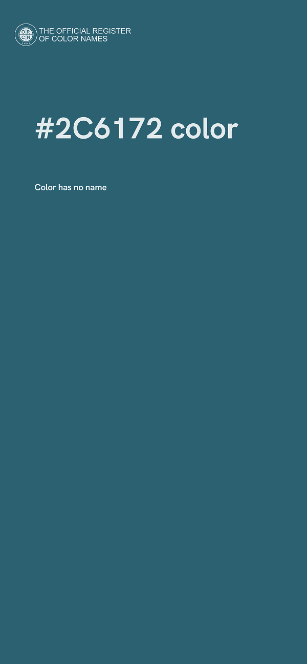 #2C6172 color image