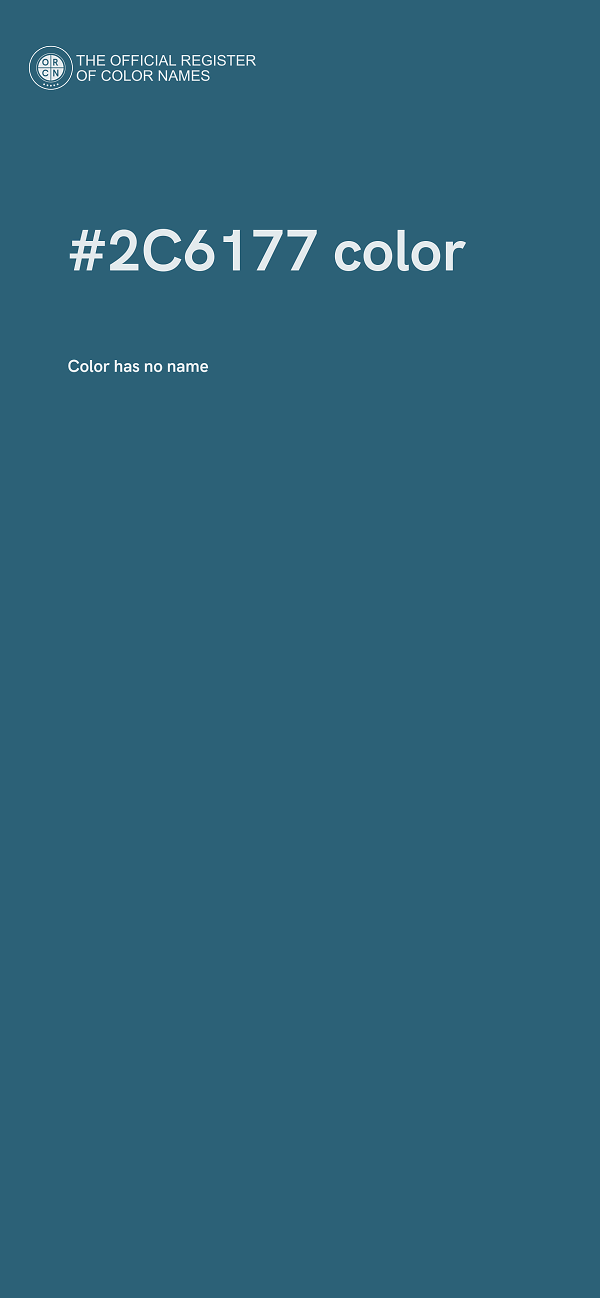#2C6177 color image