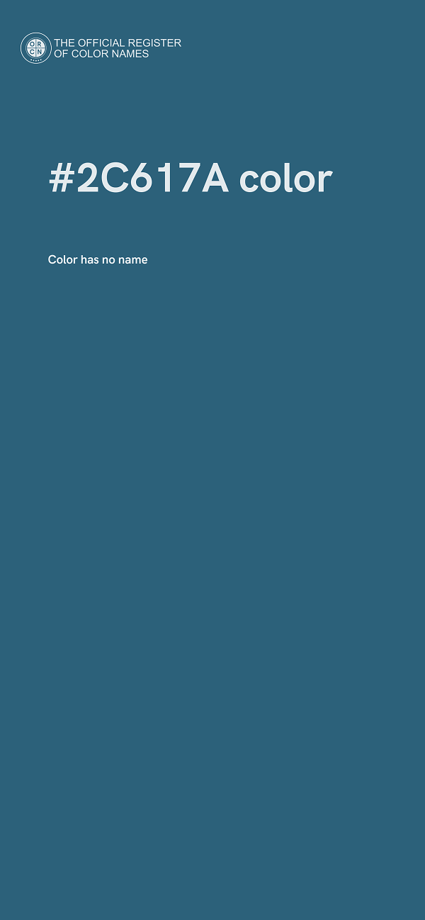 #2C617A color image