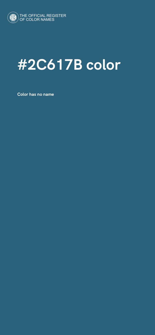 #2C617B color image
