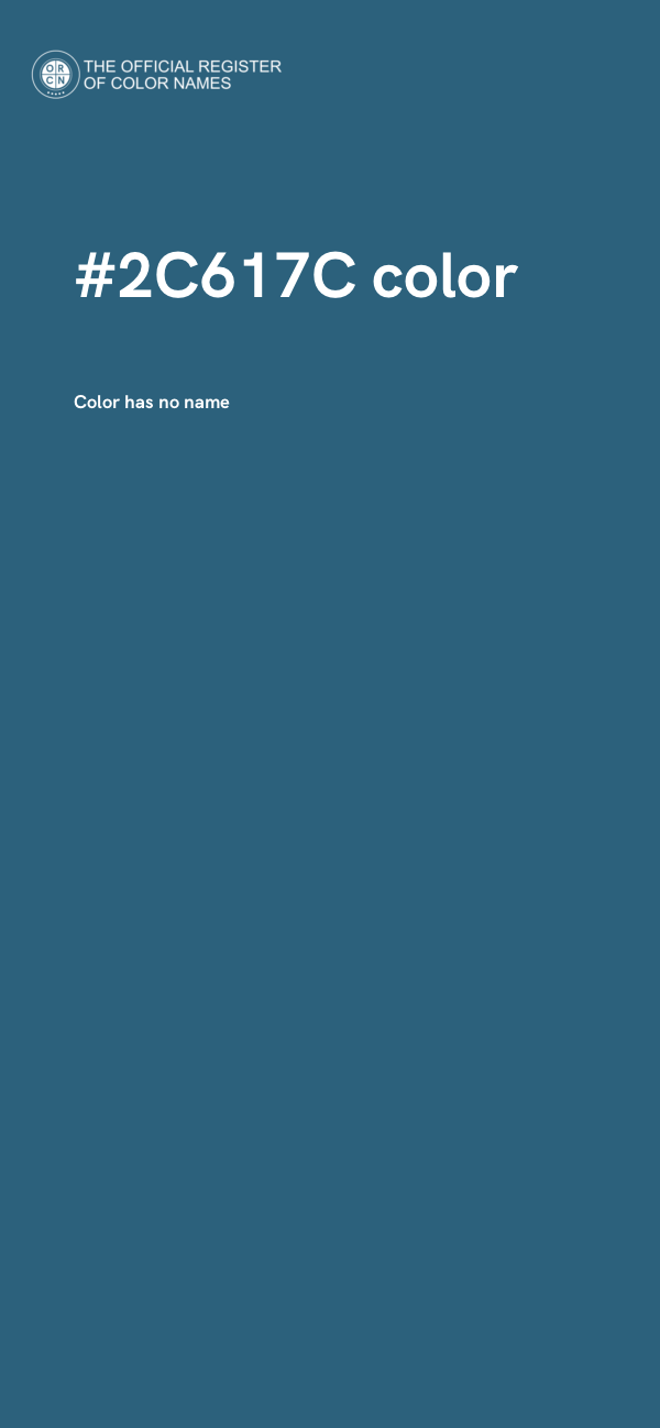 #2C617C color image