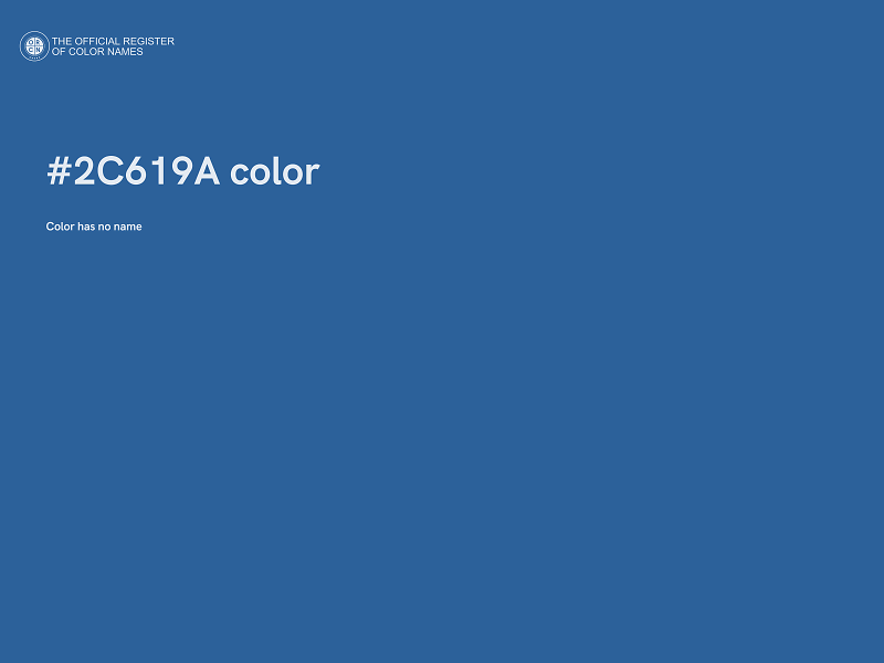 #2C619A color image