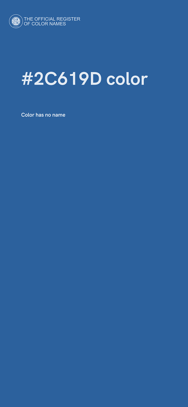 #2C619D color image