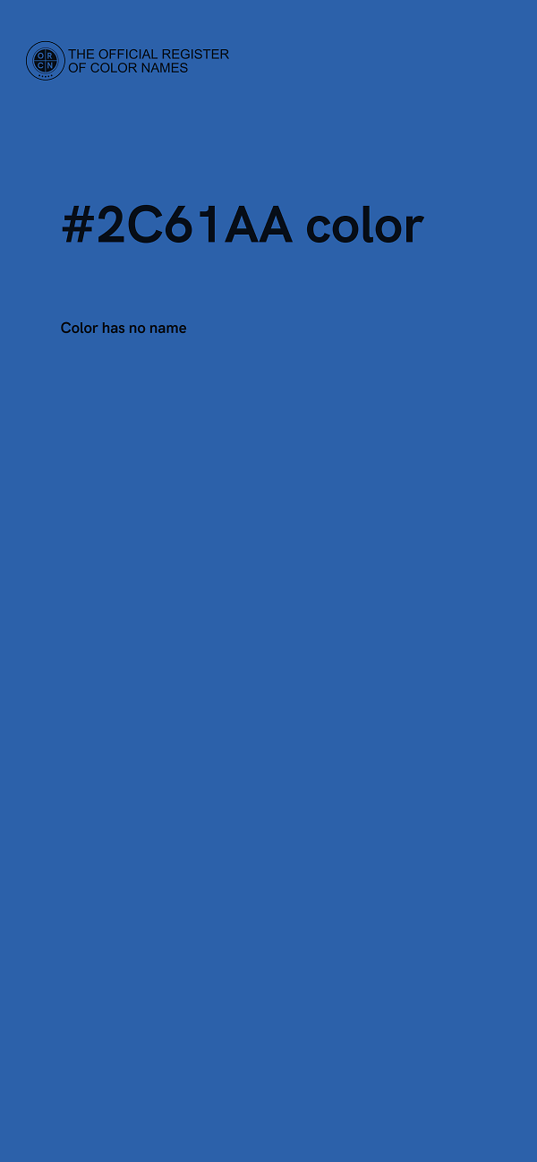 #2C61AA color image