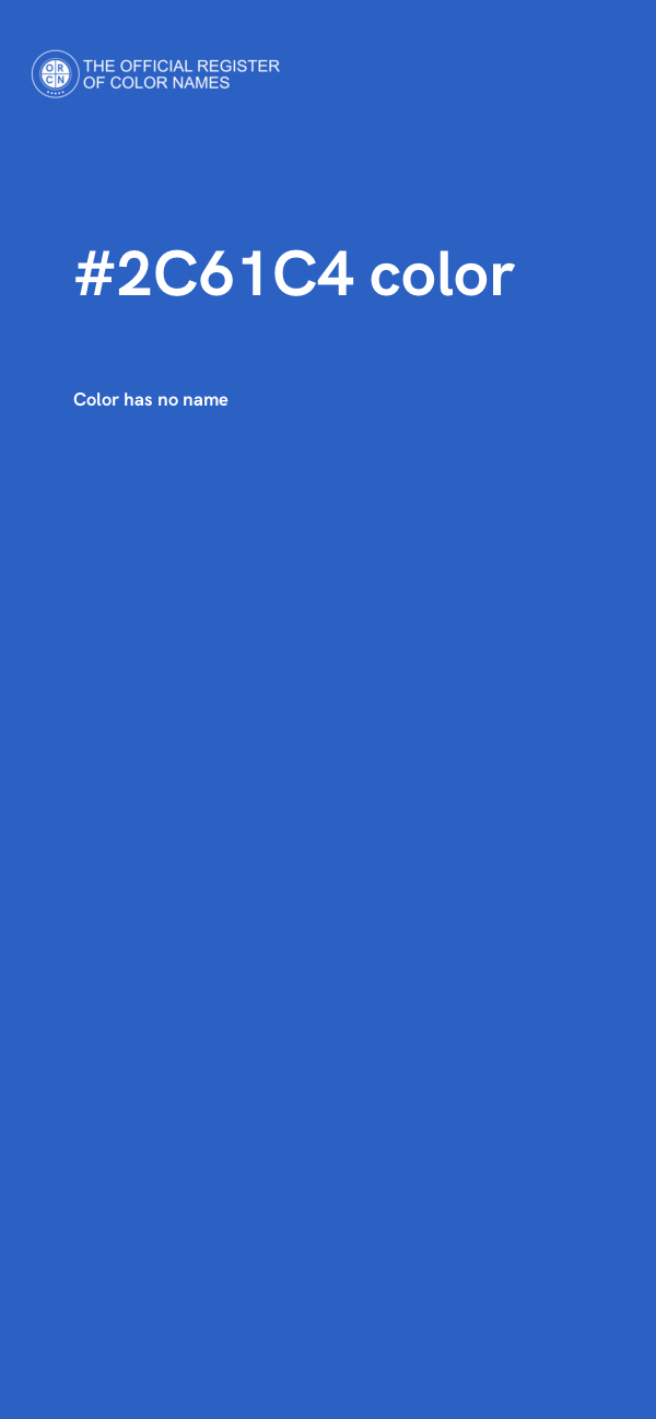 #2C61C4 color image