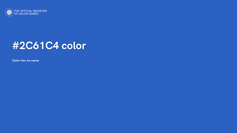 #2C61C4 color image