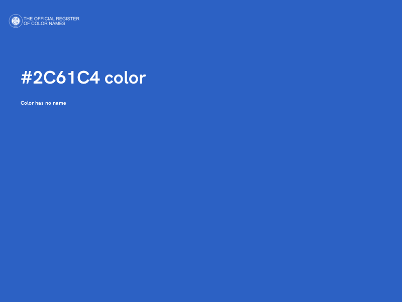 #2C61C4 color image