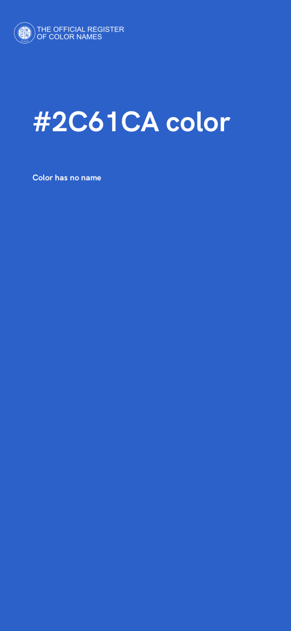 #2C61CA color image