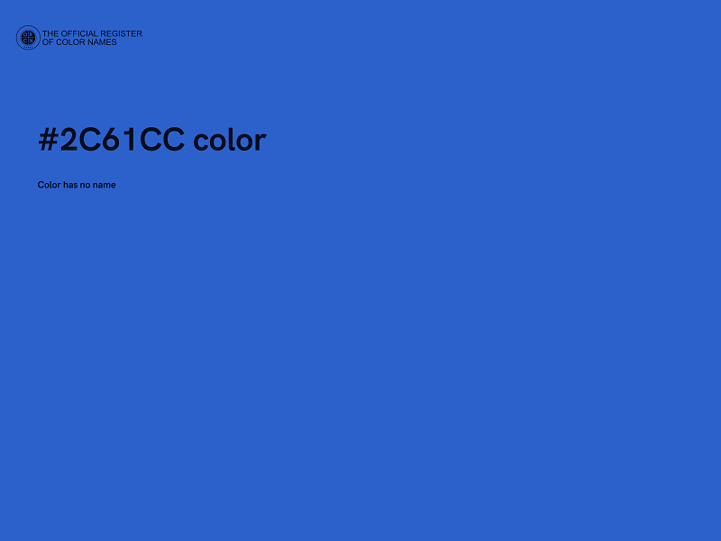 #2C61CC color image