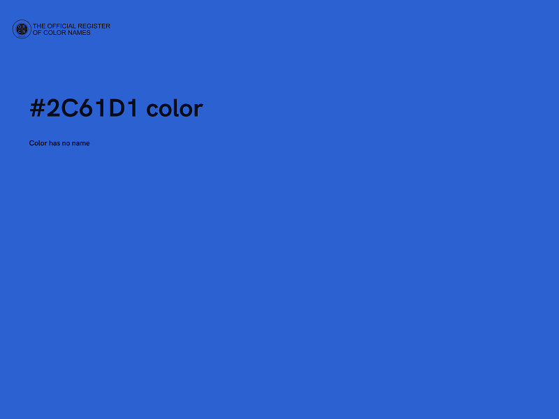 #2C61D1 color image