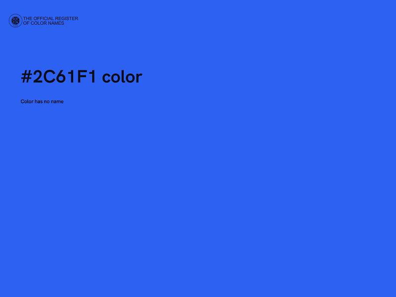 #2C61F1 color image