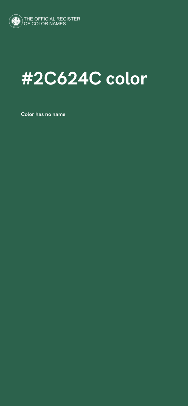 #2C624C color image