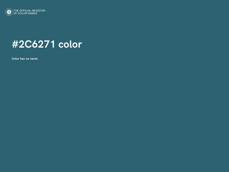 #2C6271 color image