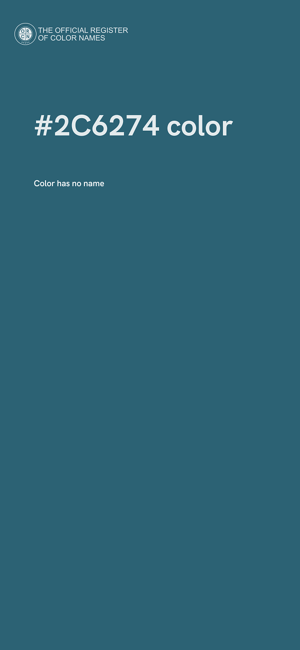 #2C6274 color image