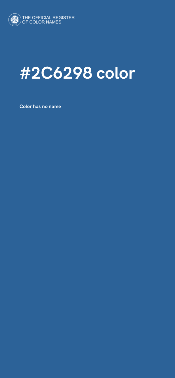 #2C6298 color image