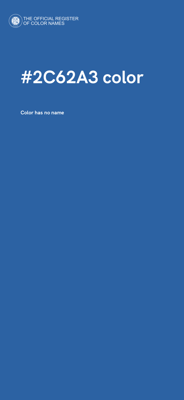 #2C62A3 color image
