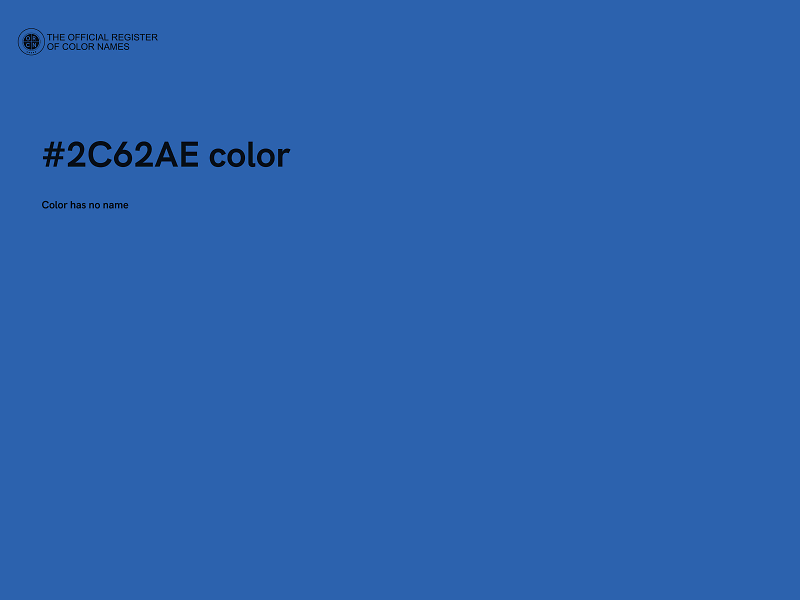 #2C62AE color image