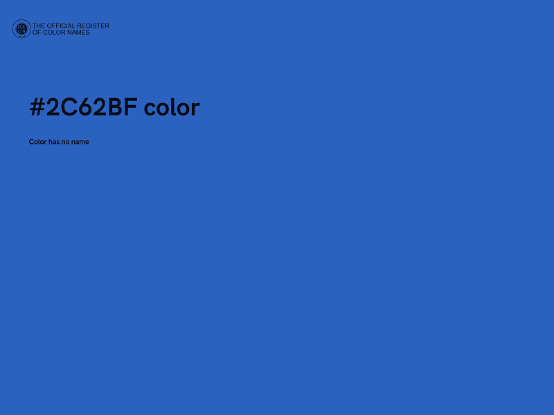 #2C62BF color image