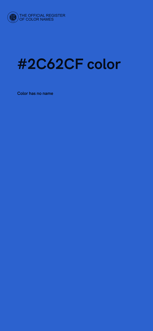 #2C62CF color image