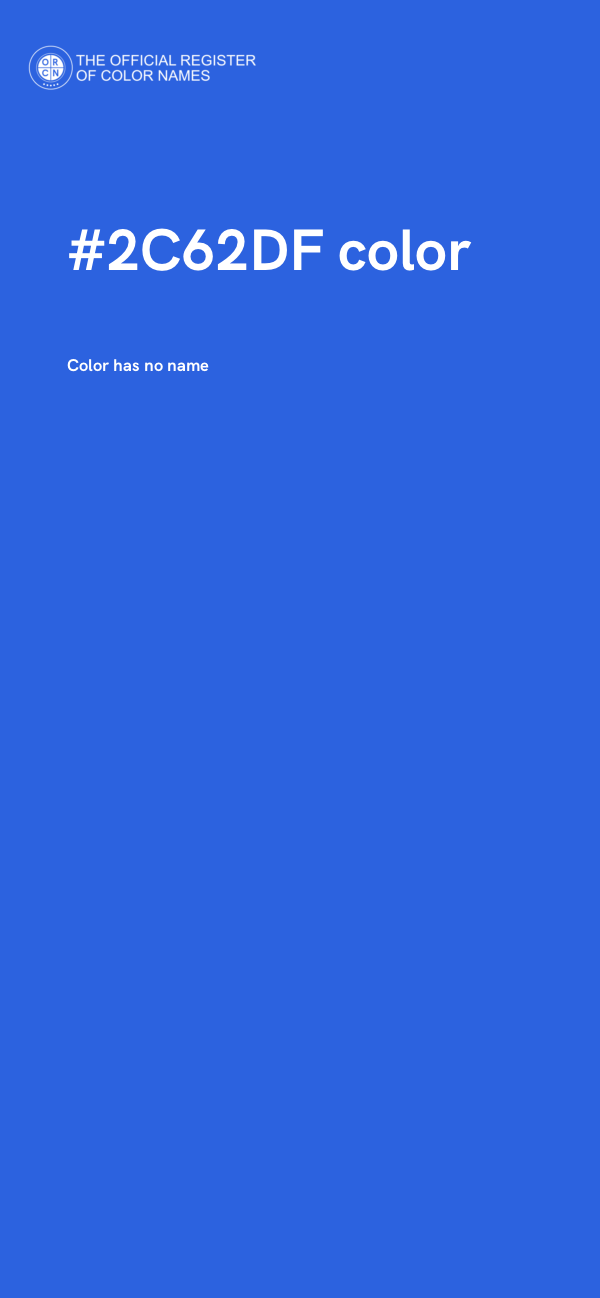 #2C62DF color image