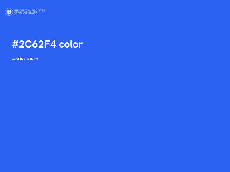#2C62F4 color image