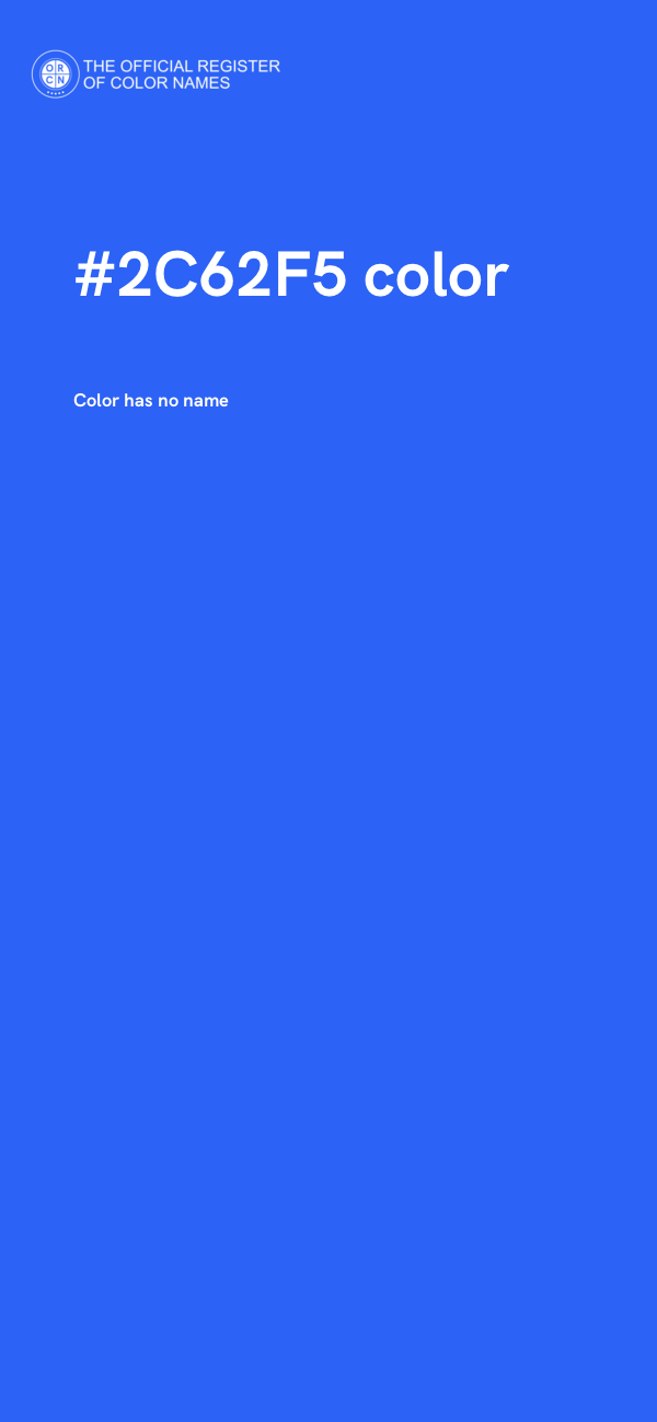 #2C62F5 color image