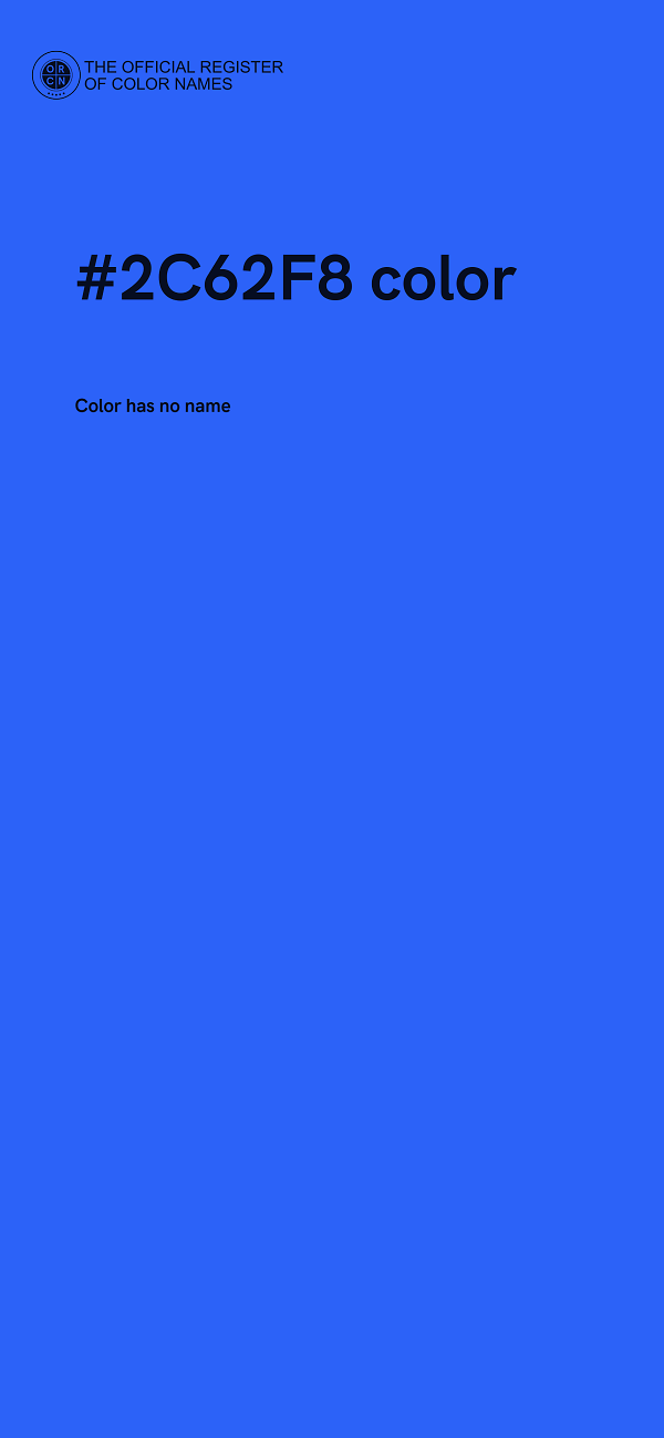 #2C62F8 color image