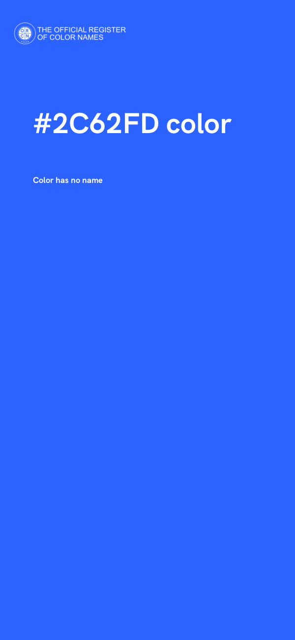 #2C62FD color image