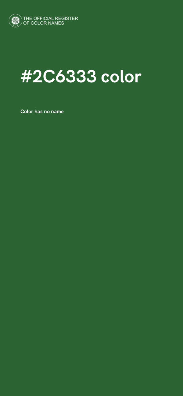 #2C6333 color image